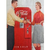 Quadros Decorativos Retro (Imagens Retro) - Tema: Coca-Cola Ice Cold - Ref: 7049/SA