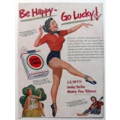 Quadros Decorativos Retro (Imagens Retro) - Tema: Lucky Strike Go Lucky - Ref: 7040/SA 