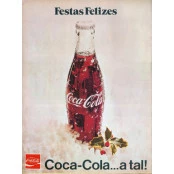 Quadros Decorativos Retro (Imagens Retro) - Tema: Coca- Cola Festas Felizes - Ref: 7039/SA  