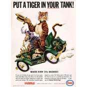 Quadros Decorativos Retro (Imagens Retro) - Tema :Esso Put a tiger 3 - Ref: 7038/SA 