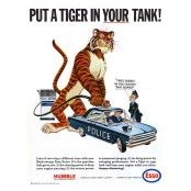 Quadros Decorativos Retro (Imagens Retro) - Tema: Esso Put a tiger - Ref: 7036/SA
