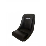 Banco Estilo Retrô Fixo BA05 San Marino em Courvin Preto - Ideal para Roadster ou Spiders