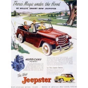 Quadros Decorativos Retro  (Imagens Retro) - Tema:  Jeepster - " There's magic - Ref: 7028/SA 
