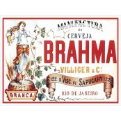 Quadros Decorativos Retro (Imagens Retro) - Tema: Brahma manufactura - Ref: 7023/SA 