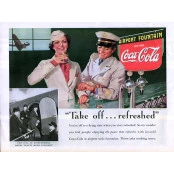 Quadros Decorativos Retro (Imagens Retro) - Tema: Coca-Cola Take Off - Ref: 7018/SA