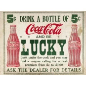Quadros Decorativos (Imagens Retro) Tema : Coca - Cola (Drink a Bottle...) - Ref: 7000/SA 