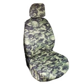 Capa de Banco  Universal, feita em Neoprene, se ajusta ao Banco dianteiro do Veículo - Camuflado