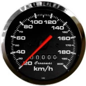 Velocímetro Mecânico 100mm 200km/h Cronomac Cr-Preto