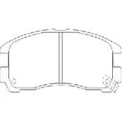 Pastilha de Freio Traseiro - Mitsubishi Pajero - 107,7 x 40,5 x 15,5 - PW 869