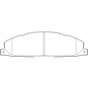 Pastilha de Freio Traseiro - Dodge Ram -  194,6 x 57,7 x 19 - PW 763