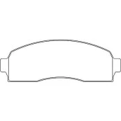 Pastilha de Freio Dianteiro - Ford Explorer/Ranger - 154 x 53,7 x 18 - PW 752