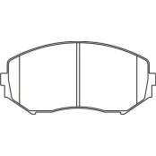 Pastilha de Freio Dianteira - Suzuki Vitara - 138,1 x 54,5 x 16,5 - PW 742 
