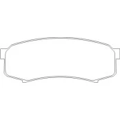 Pastilha de Freio Traseiro - Mitsubishi Pajero Full - 116 x 44 x 15,3 - PW 698