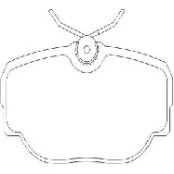 Pastilha de Freio Traseiro - GIRLING - Land Rover - 95 x 52,1 x 16,5 - PW 649