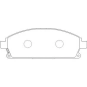 Pastilha de Freio Dianteiro - Nissan Pathfinder -  158,8 x 56 x 15,5 - PW 614
