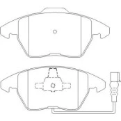 Pastilha de Freio Dianteiro - Land Rover -  156,4 x 71,3 x 20,3 / 156,4 x 66 x 20,3 - PW 613