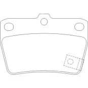 Pastilha de Freio Traseiro - Toyota Rav 4 -  78,5 x 54,1 x 14 - PW 599