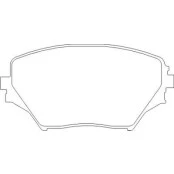 Pastilha de Freio Dianteiro - Toyota Rav 4 -  123 x 60,3 x 17,5 - PW 598
