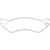 Pastilha de Freio Traseiro - Dodge Ram - 188,2 x 56 x 20 - PW 576