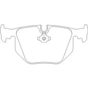 Pastilha de Freio Traseiro - Range Rover -  123 x 59,2 x 16 - PW 560