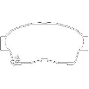 Pastilha de Freio Dianteira - Toyota: RAV 4 -  133 x 52,8 x 17,5 - PW 525