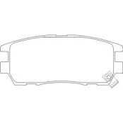 Pastilha de Freio Traseira - Mitsubishi  Pajero -  108 x 44 x 15 - PW 431