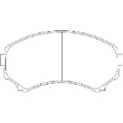 Pastilha de Freio Dianteira - Mitsubishi Pajero Full - 139 x 58,5 x 16 - PW 384