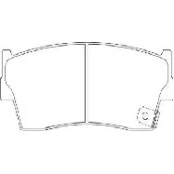 Pastilha de Freio Dianteira - Suzuki Vitara - 103,5 x 43,5 x 14,8 - PW 378