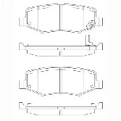 Pastilha de Freio Traseira - Chrysler -  116,6x45,4x16,7 - PW 774