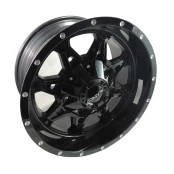 Jogo de Rodas 17x9 Multifuros, 5 Furos de 114,3 e 5 Furos de 127 - Reforçada para Trilhas Ideal para Cherokee, Wrangler,