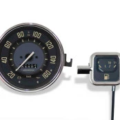 Conjunto Velocímetro 160kmh e Indicador Mec. Original VW/Bege - Cronomac