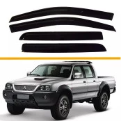 Calha de chuva  Mitsubishi L-200 sport  2005 em diante modelo  ( bolinha )