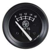 Voltímetro 52mm Preto 8-16v para Engesa 