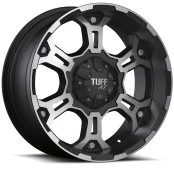 Jogo com 4 Rodas Tuff Wheel 17x8, 6 Furos de 139,7 para Troller, L-200 / Triton, Hilux, Toyota Bandeirante