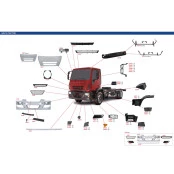 SUPORTE PARACHOQUE DIANTEIRO IVECO TECTOR MET