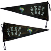 Bandeira para Antena Jeep 1942 / Bandeira Bordada / Bandeira Antena / Bandeira Decorativa para Jeep /4x4 / Off Road - Re