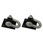 Ponto de ancoragem com anilha (par) para Troller, Land Rover, Wrangler, Jeep Willys, Suzuki Samurai e Jimny