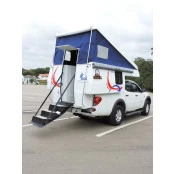 Motorhome Camper Wheel Cabine Dupla Modelo SEMI POP-UP 6,5 m² p/ Amarok, Hilux, S-10, Frontier, Ranger, L-200 / Triton