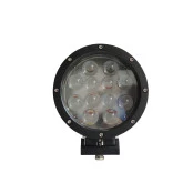 Farol de led especial  + 4D, 12 leds, 60W Alcance aproximado 200 metros - Aro Preto - Preço unitário 