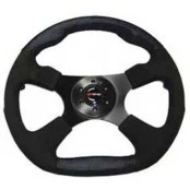 Volante San Marino Preto, modelo off road , última peça nova sem uso Acompanha cubo para jeep willys Diâmetro 38 mm