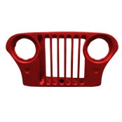 Grade dianteira para Jeep CJ5, cor vermelha, peças nova de mostruário