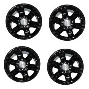 Jogo com 4 rodas 15x10 de liga leve 5 furos de 139.7  para Jeep , Rural , F 75 F 1000 - Peças de mostruário fora de caix
