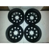 04 - roda de aço reforçada daytona black 17x8 6furos 139,7 off set -25 Semi novo peças de mostruário