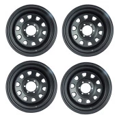 Jogo com 4 Rodas Daytona 16x8 OFF SET -25,  Produto usado