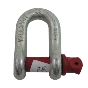 Anilha 5/8 reforçada para reboque vermelho e prata galvanizada.