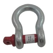 Anilha 3/4 reforçada para reboque vermelho e prata galvanizada.