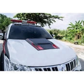 Scoop do Capô - Mitsubishi Triton Todos os anos (Preto Fosco) pode ser adaptado em todo modelo de capô