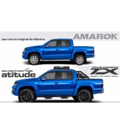 Estribo para Volkswagem Amarok Cabine Dupla CKTX 110 - Ano 2010 até 2019 (Em aço Carbono)