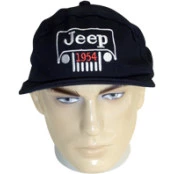 Bone Bordado Jeep 1954 Cor: Preto  Ref. 3615/SA