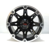 Roda de Liga Leve Aro 16x8 6 Furos de 139.7 para Pick-up, Troller, Stark - Modelo TUFF - Off set -12 (Reforçado para trilhas)